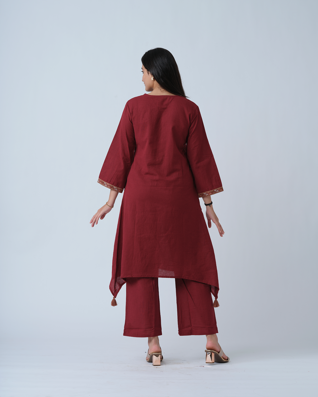 Marron Kurta Set