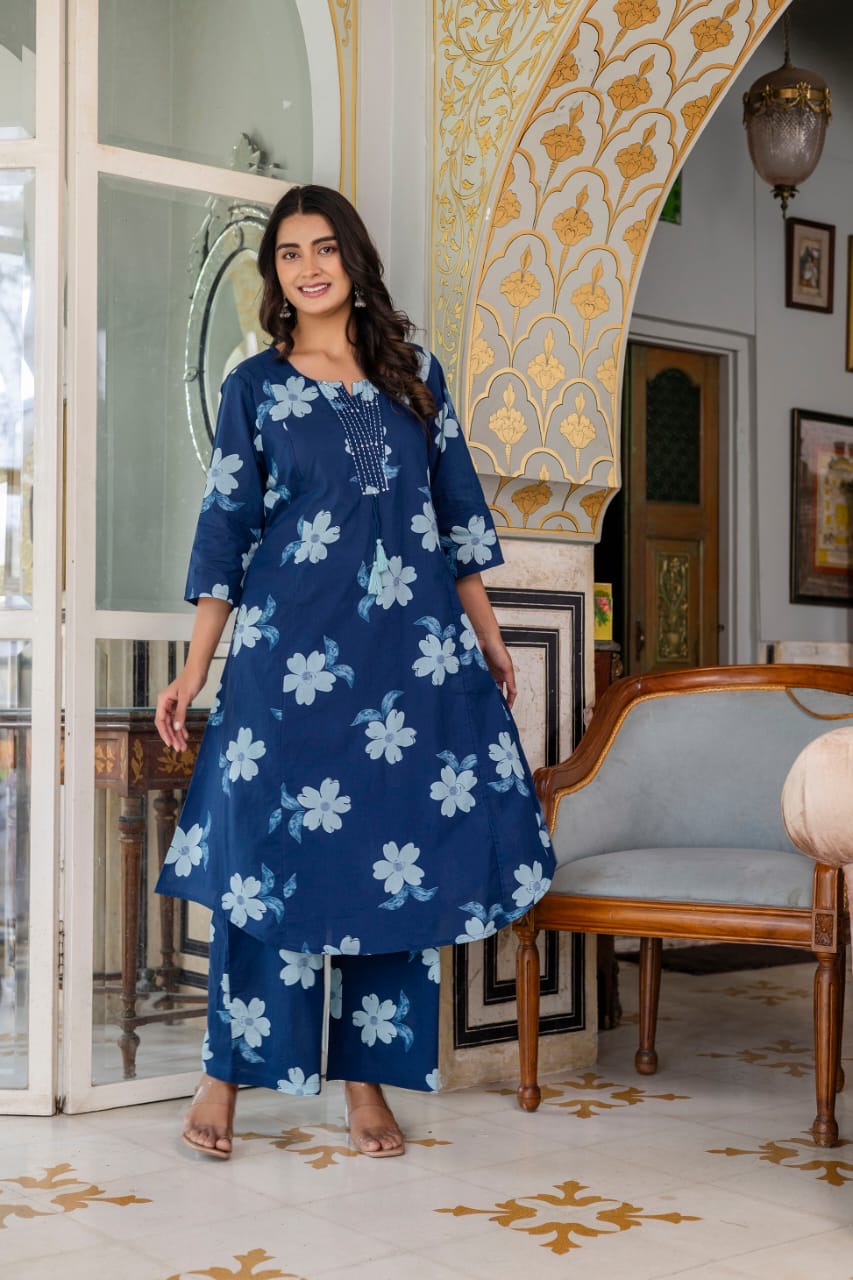 Pure cotton tunic & trouser