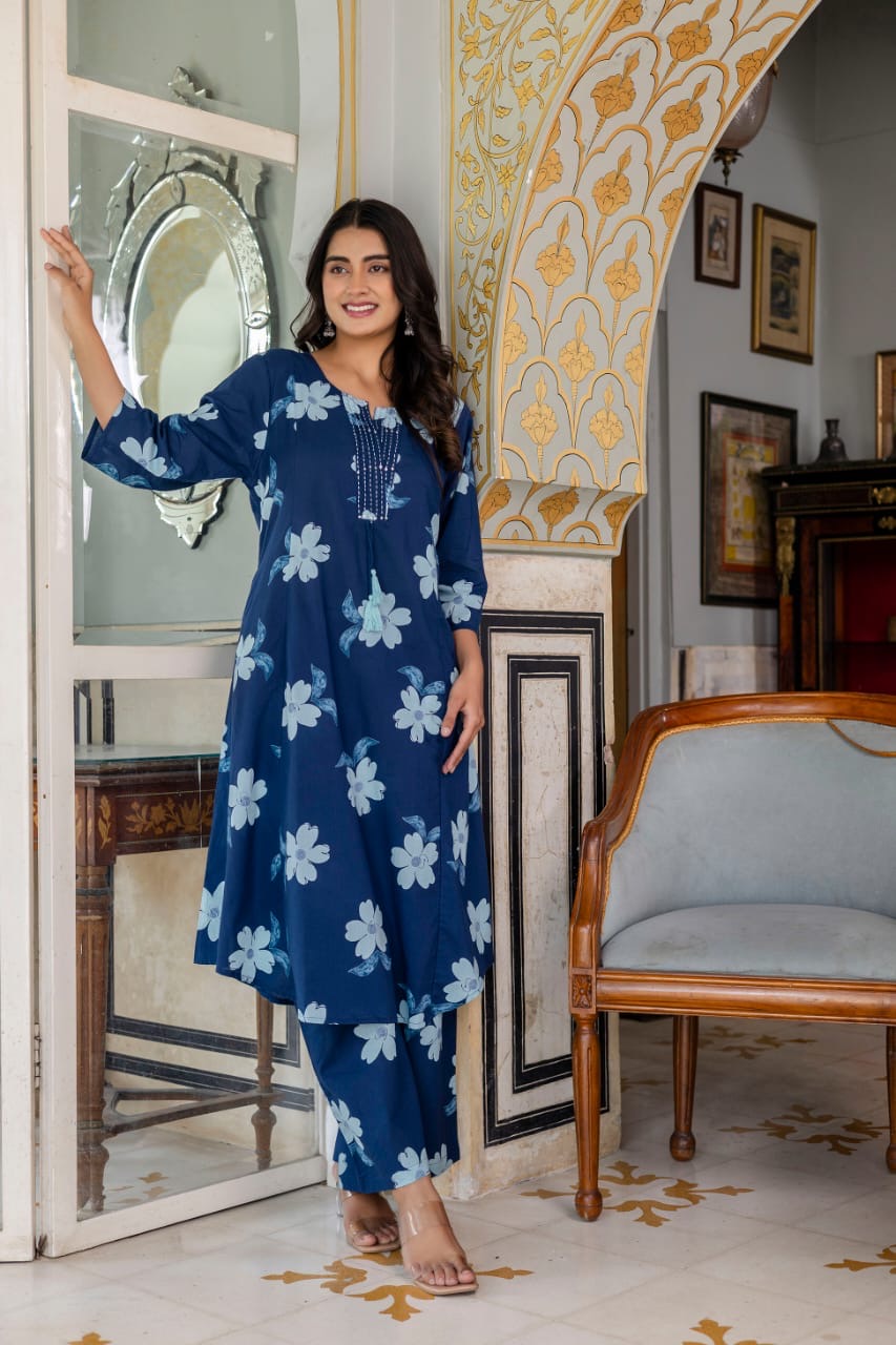 Pure cotton tunic & trouser