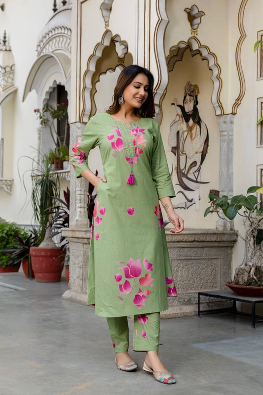 Green A line co-ord set